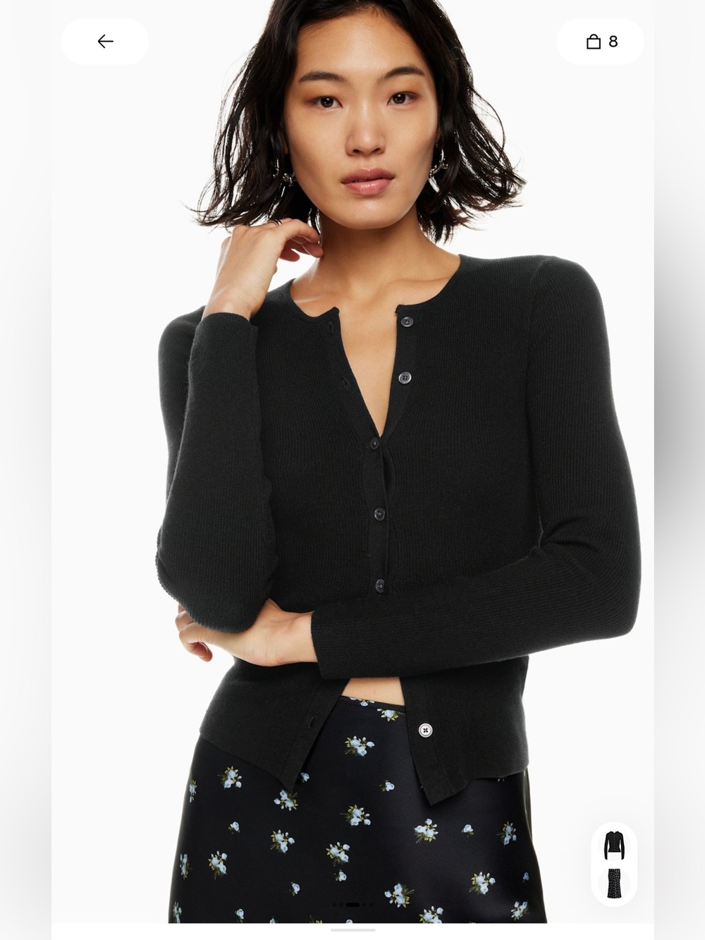 Babaton Miracle Cardigan in Black